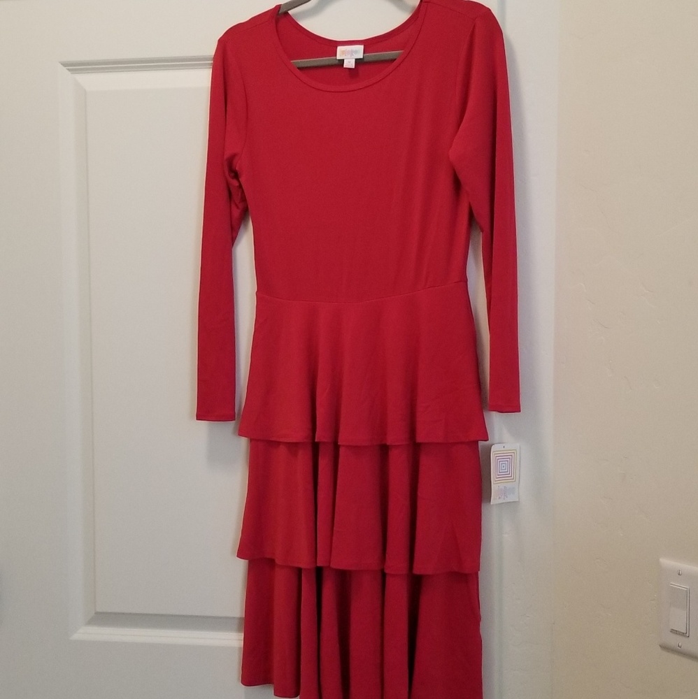 Medium Red Georgia Dress Lularoe